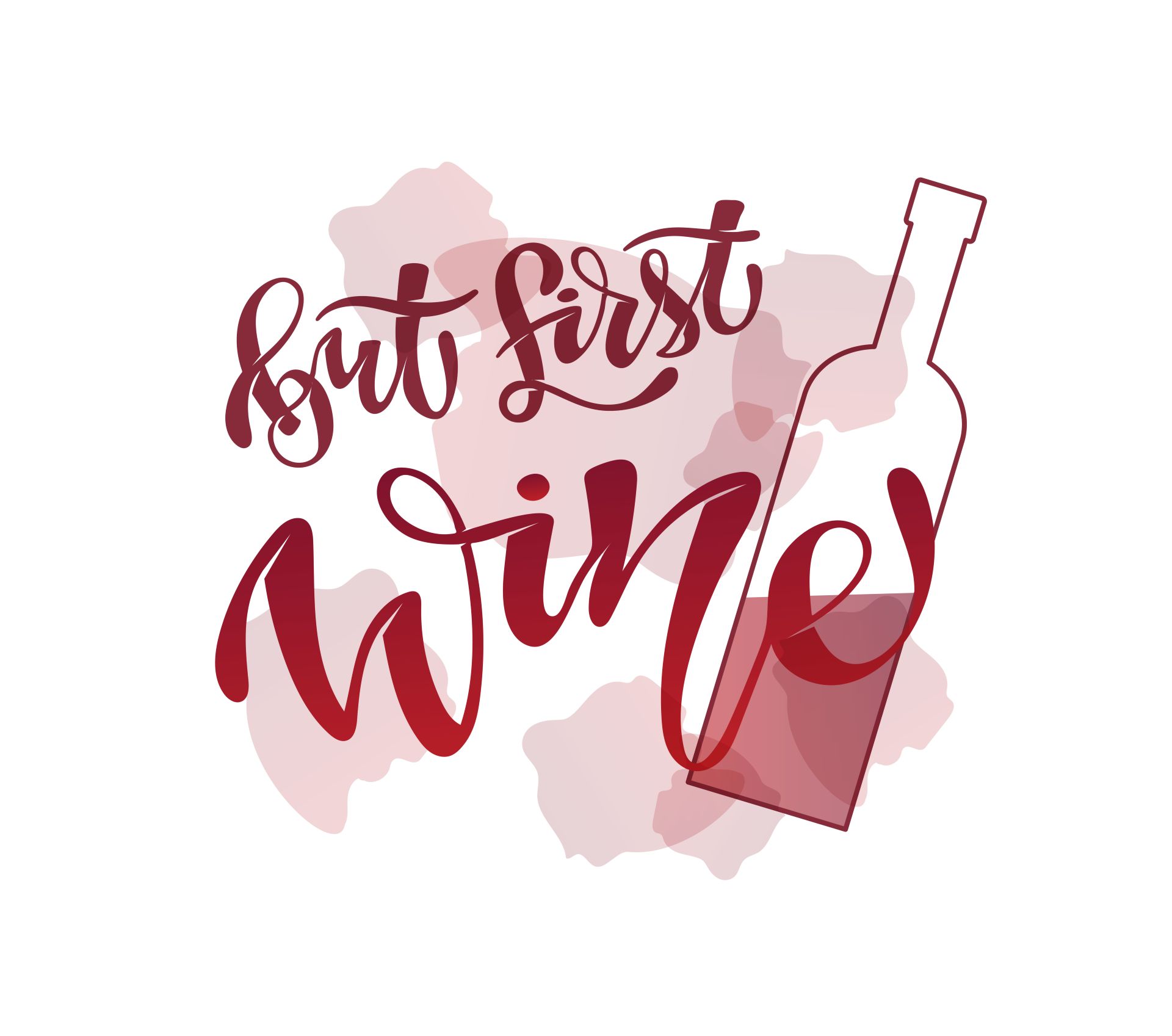 but wine